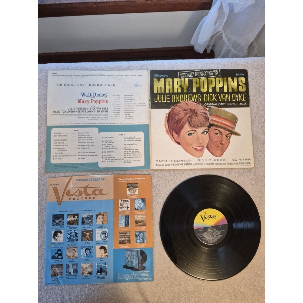 Walt Disney's Mary Poppins Record - Julie Andrews - Dick Van Dyke Vista Records - Picture 5 of 7